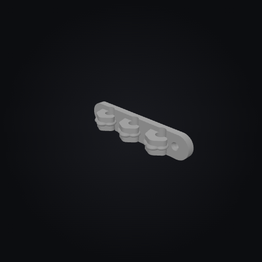 CableQuest Dragon Claw Cable Clip Triple 3D model