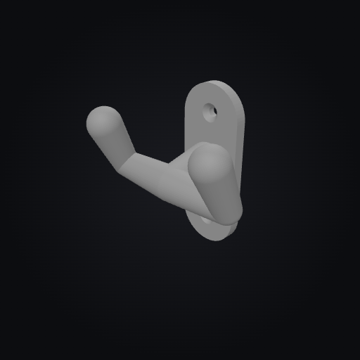 PetStation Leash Hook Double 3D model