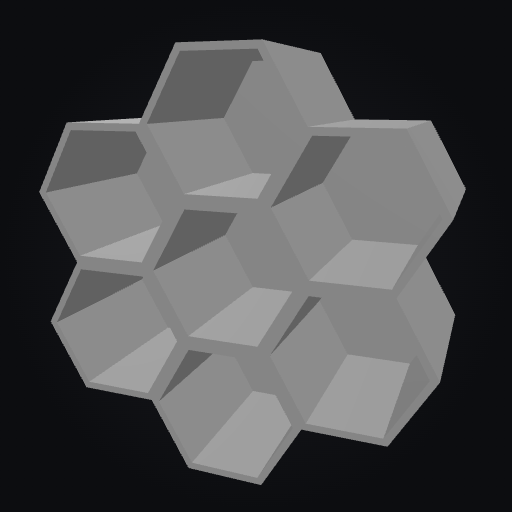 HexVault Bin 7H 2U 3D model