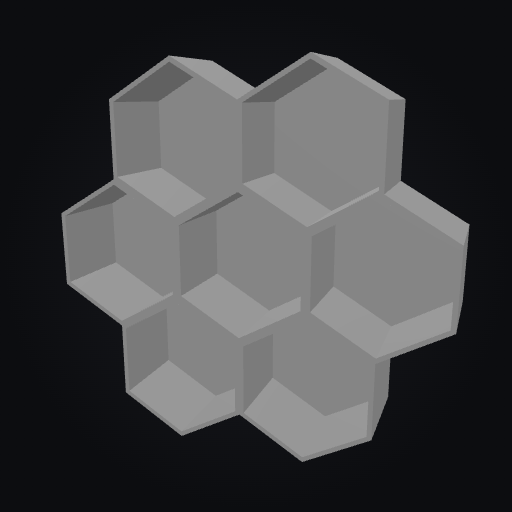 HexVault Bin 7H 3U 3D model