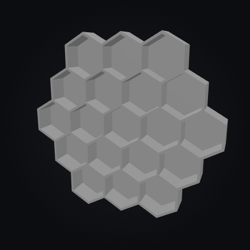 HexVault Bin 19H 1U 3D model