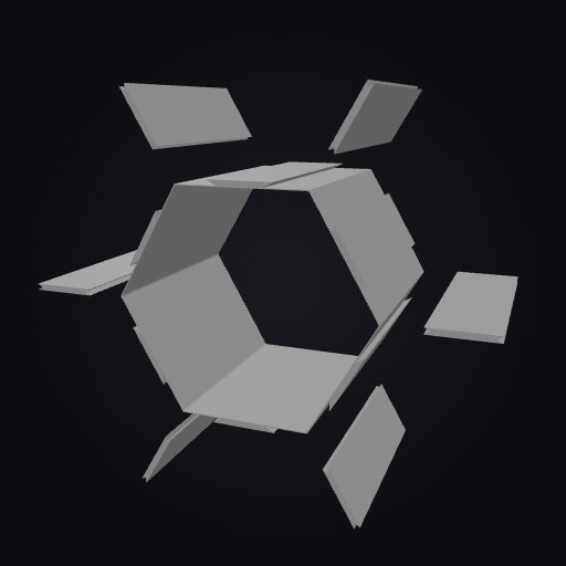 HexVault 6-Cell Divider Insert 3D model