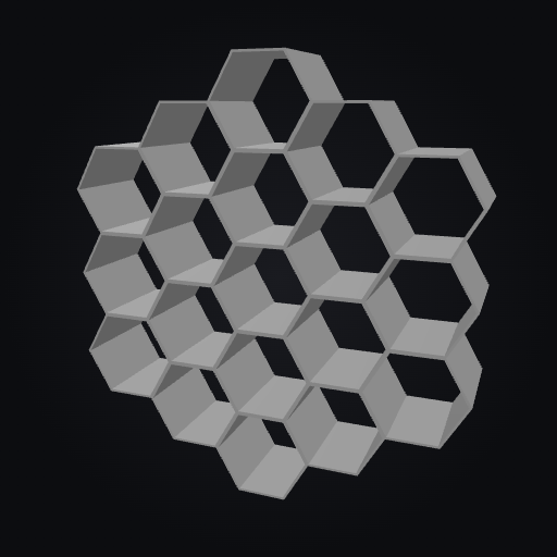 HexVault 12-Cell Divider Insert 3D model