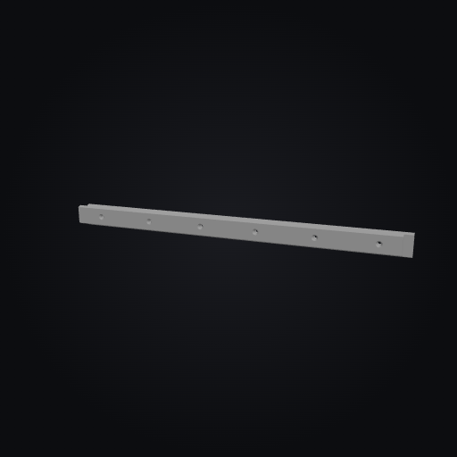 HexVault Wall Rail 600mm 3D model