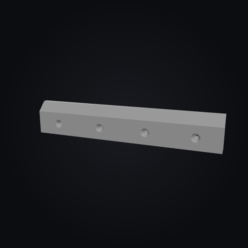 WallForge Wall Cleat 200mm 3D model