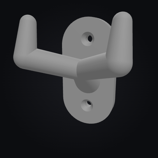 WallForge Double Hook 3D model