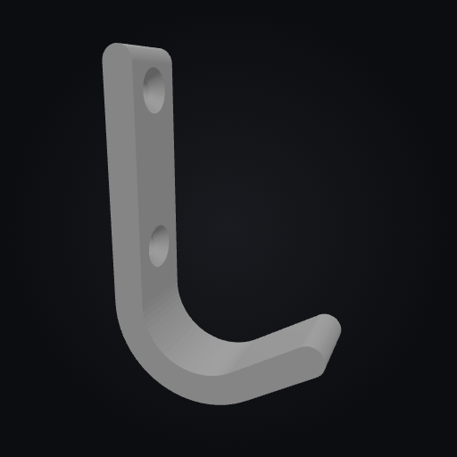 WallForge J-Hook Angled 3D model