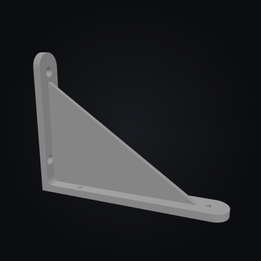 WallForge Shelf Bracket 200mm 3D model