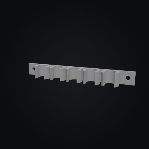 WallForge Cable Clip 8mm 3D model