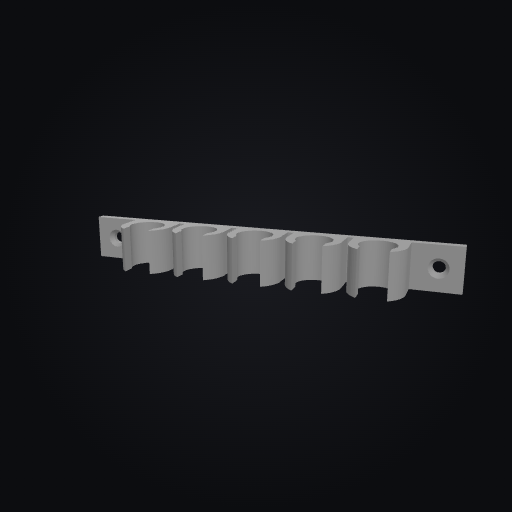 WallForge Cable Clip 12mm 3D model