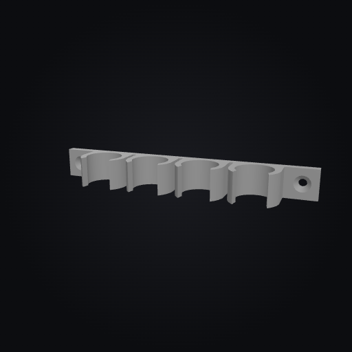 WallForge Cable Clip 18mm 3D model