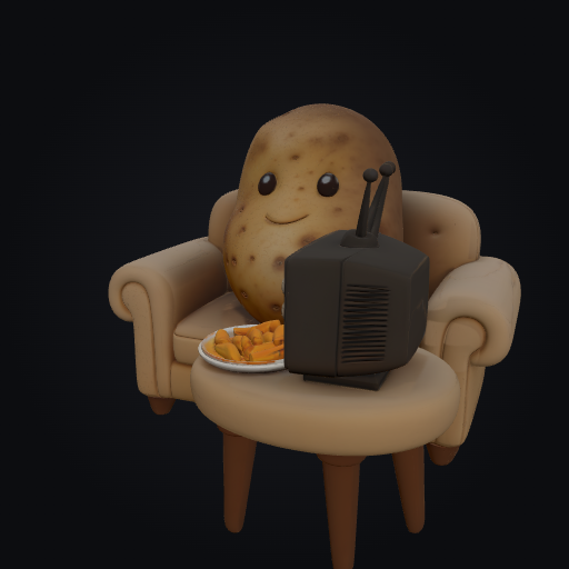 Procrastination Couch Potato 3D model