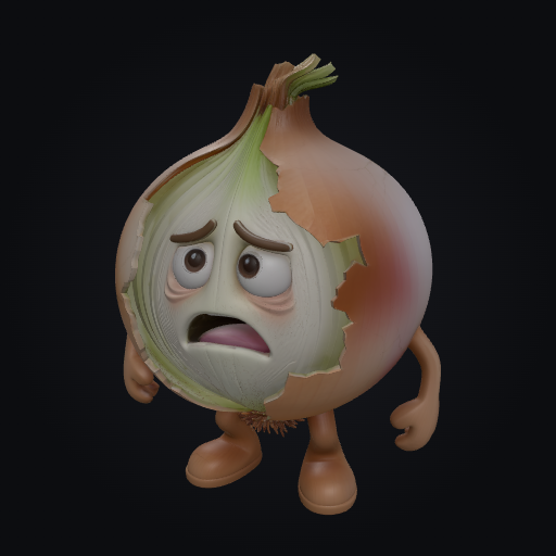 Overthinking Onion 3D model