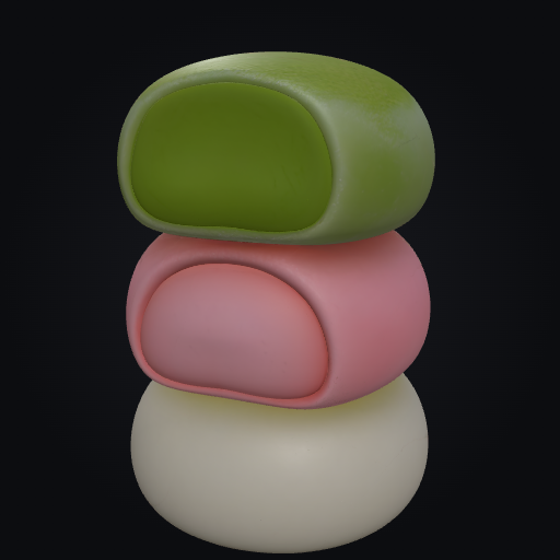 Mochi Stack Trio 3D model