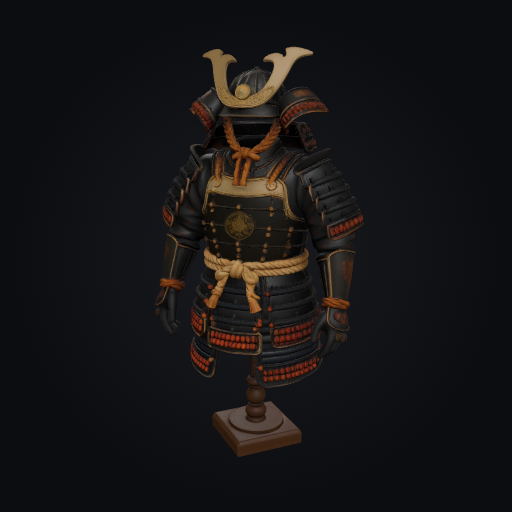 Samurai Display Armor 3D model