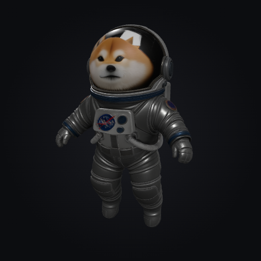 Doge Astronaut 3D model