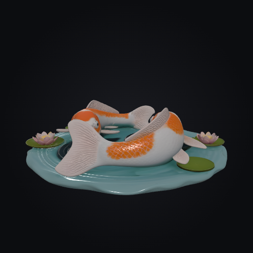 Koi Pond Harmony 3D model