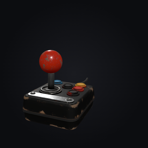Retro Arcade Joystick 3D model