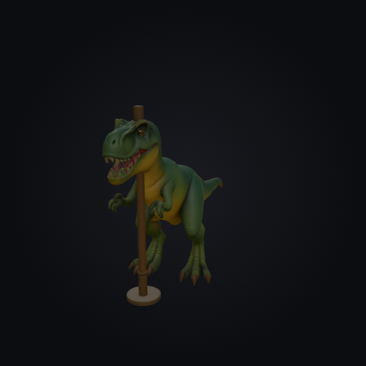 Pole Dancing Dinosaur 3D model