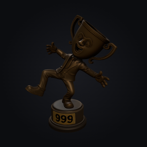 Last Place Trophy 3D model