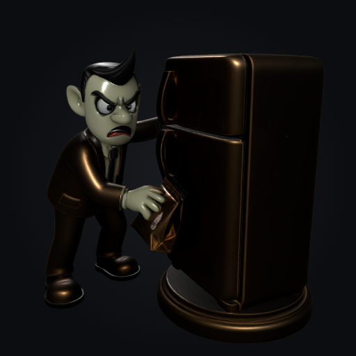 Lunch Thief Trophy 3D model