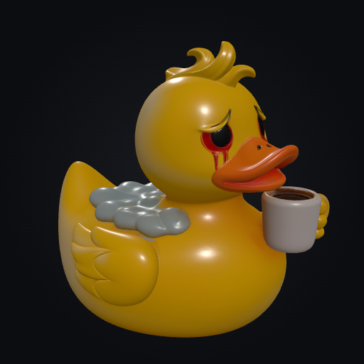 Hungover Duckie 3D model