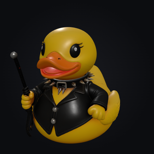 Goth Duckie 3D model