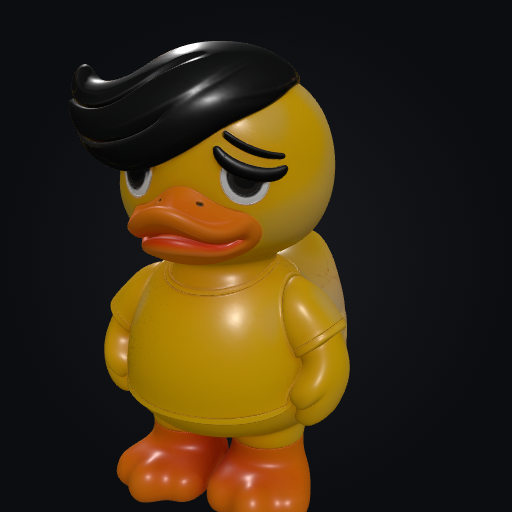Emo Duckie 3D model
