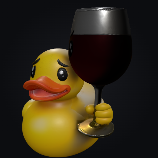 Wine Mom Duckie 3D model