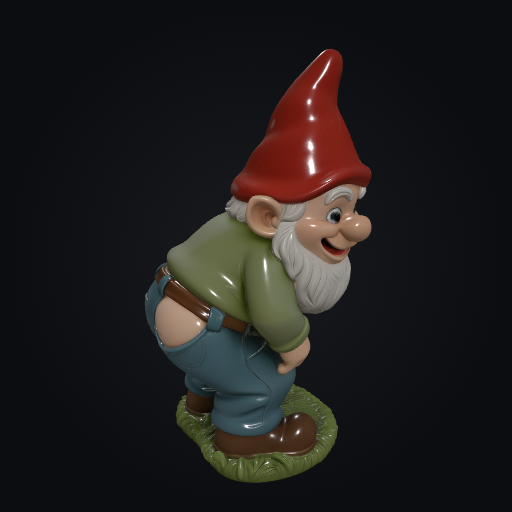 Mooning Gnome 3D model
