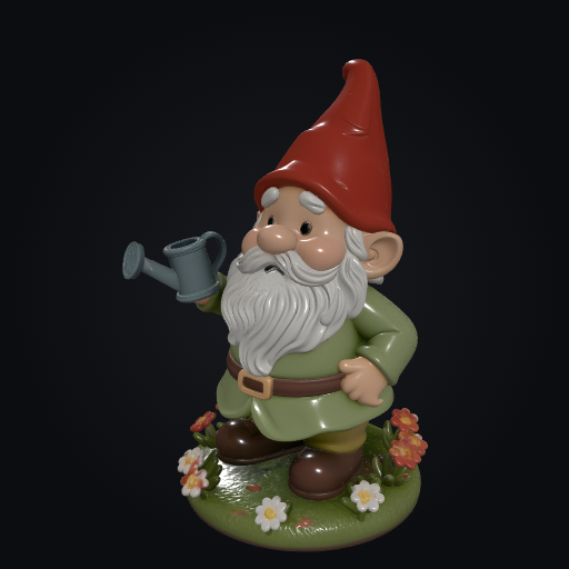 Peeing Gnome 3D model
