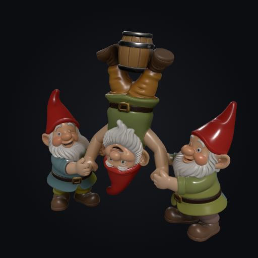 Keg Stand Gnome 3D model
