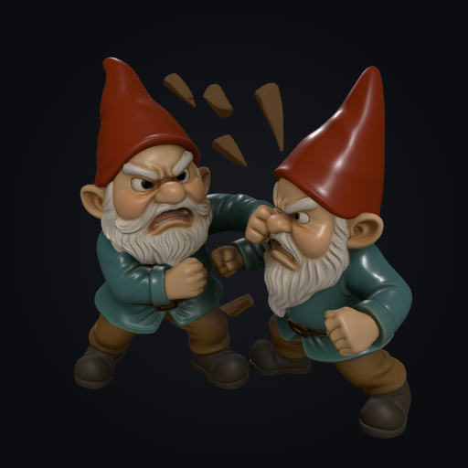 Fighting Gnomes 3D model