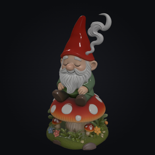 Suspicious Mushroom Gnome 3D model