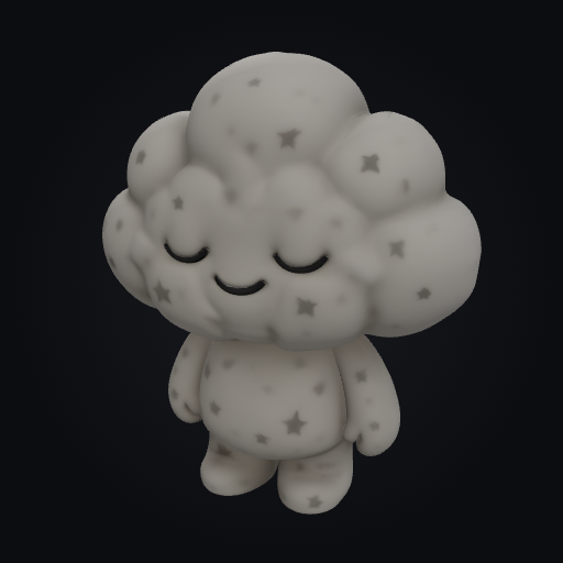 Sleepy Cloud 3D model