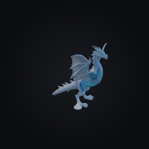 Crystal Ice Wyvern 3D model