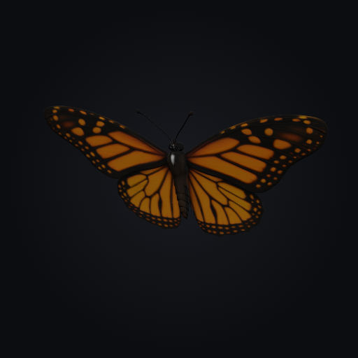 Monarch Butterfly 3D model