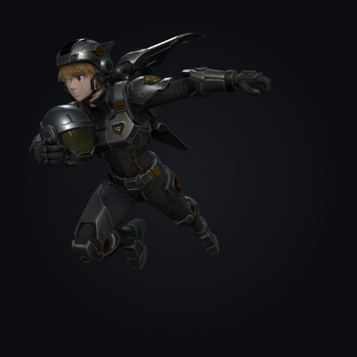 Mecha Pilot Figurine 3D model