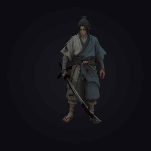 Samurai Ronin 3D model