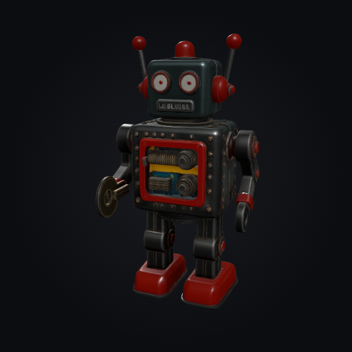 Retro Robot 3D model