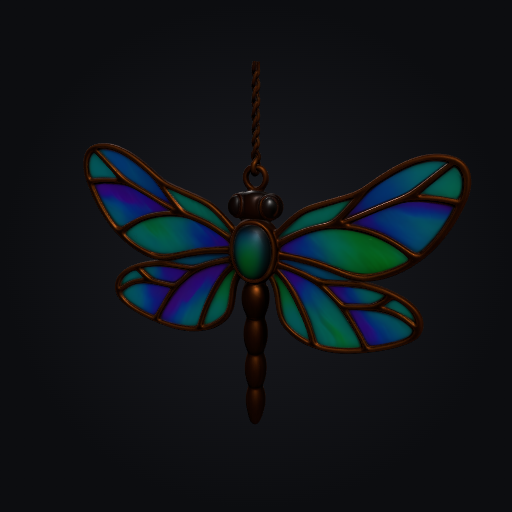Stained Glass Dragonfly