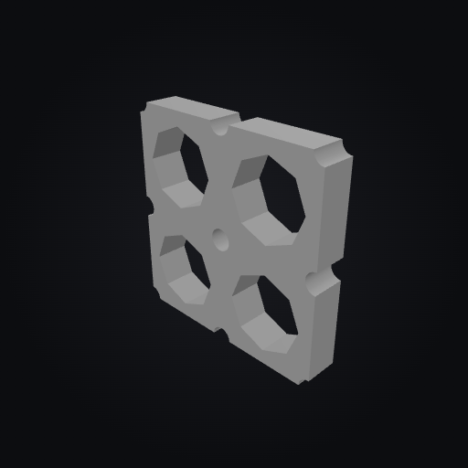 Multiboard Base Tile 2x2 3D model
