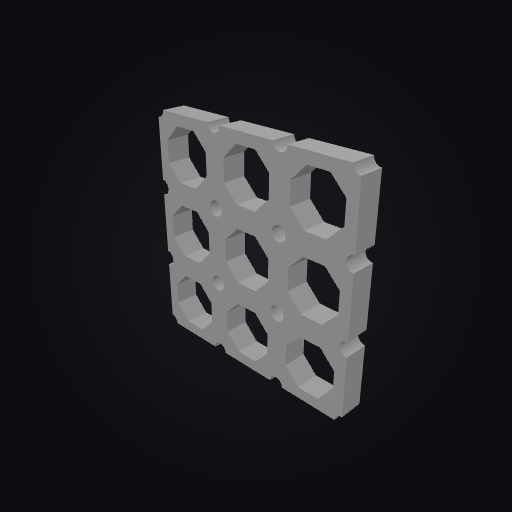 Multiboard Base Tile 3x3 3D model