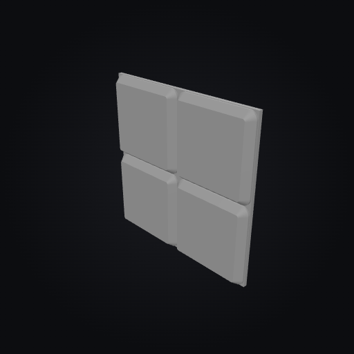 Gridfinity Baseplate 2x2 (84x84mm) 3D model