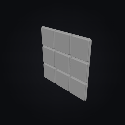 Gridfinity Baseplate 3x3 (126x126mm) 3D model
