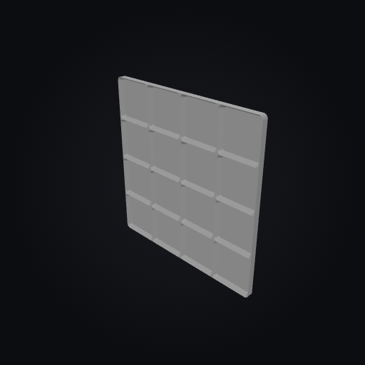 Gridfinity Baseplate 4x4 (168x168mm) 3D model