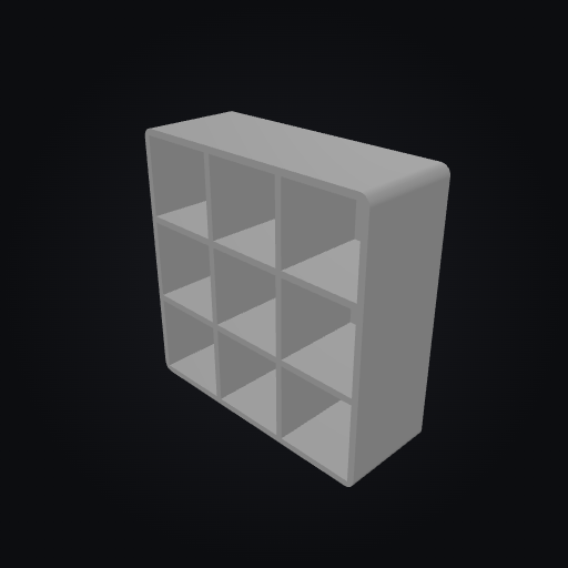 Gridfinity Bin 2x2 - 9 Compartments 3D model