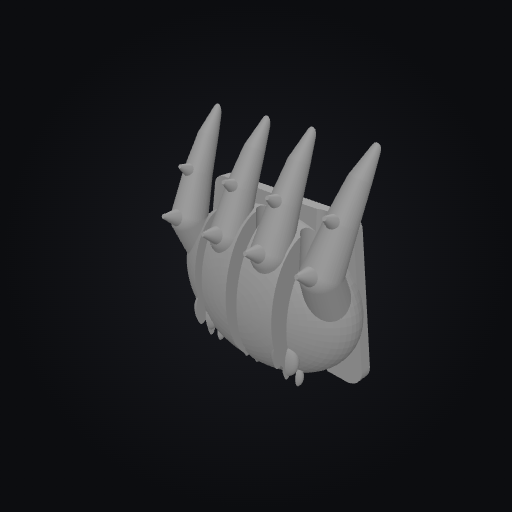 CableQuest Dragon Claw Cable Clip Triple 3D model