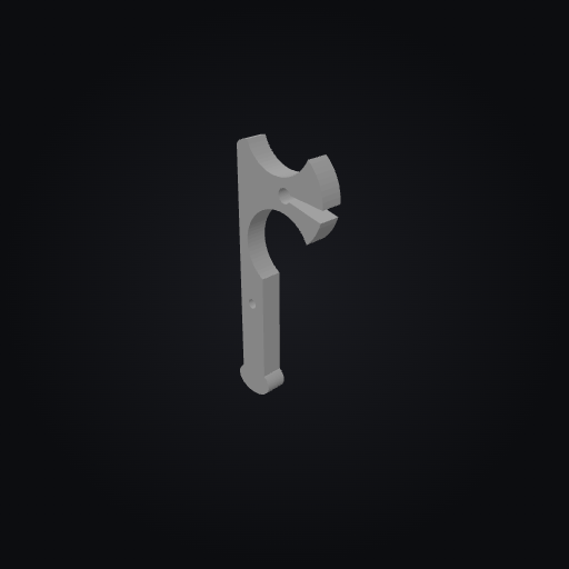 CableQuest Viking Axe Cable Clip 3D model
