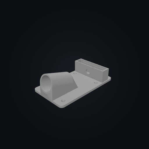 CableQuest Torch Sconce USB Hub Mount 3D model